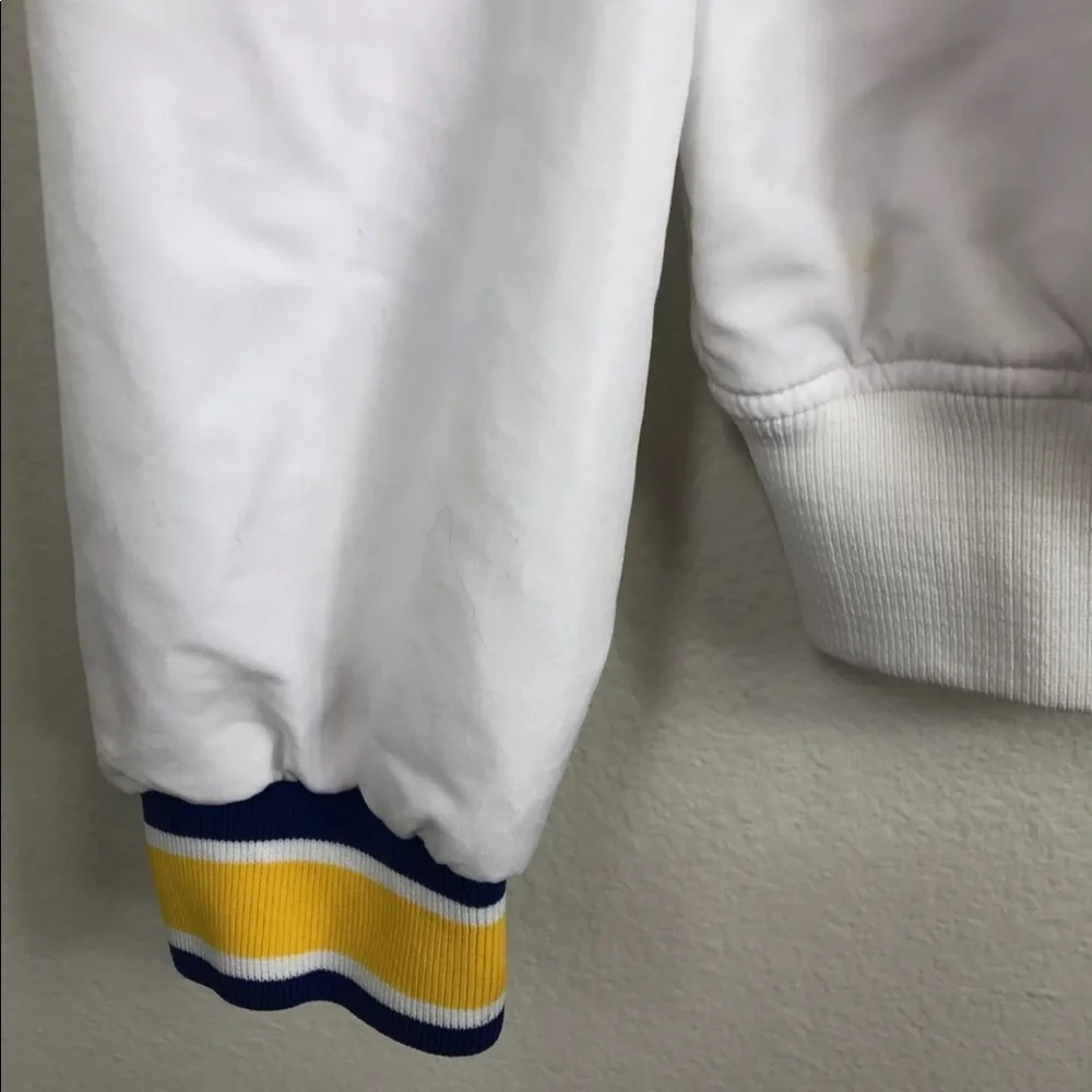 Golden State Warriors Vtg 90s Team Issued Champion Warmup Jacket Size 46 XL - Picture 8 of 12